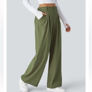 Halara Waffle Olive Green Women's Trousers